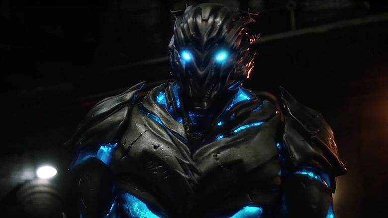 Savitar glowing blue with speed energy