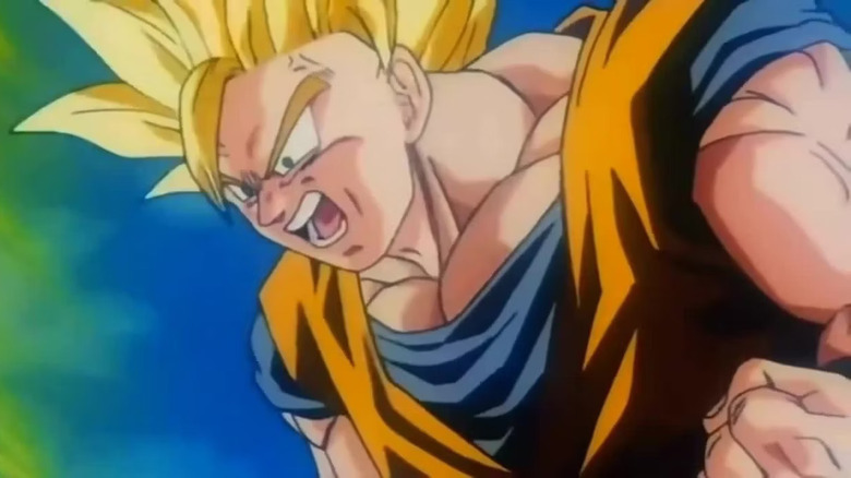 Goku going Super Saiyan