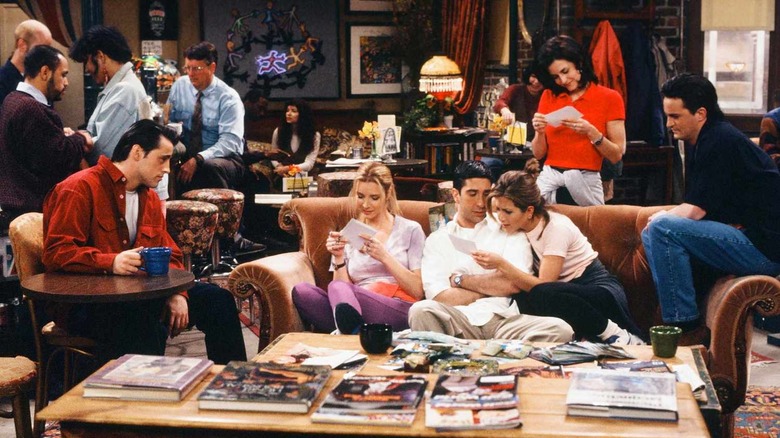 The gang chilling in Central Perk