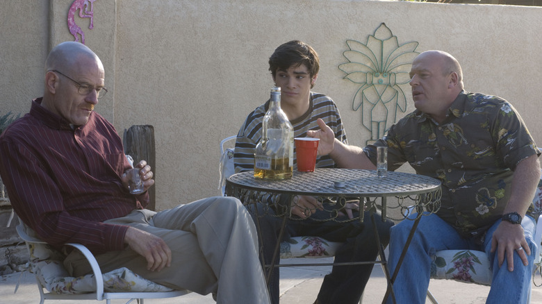 Walter, Walt Jr. and Hank talking