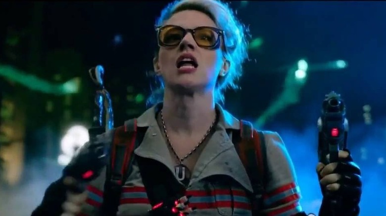 Holtzmann prepares two blasters