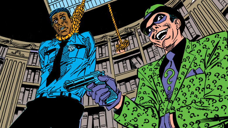 Riddler and a hostage