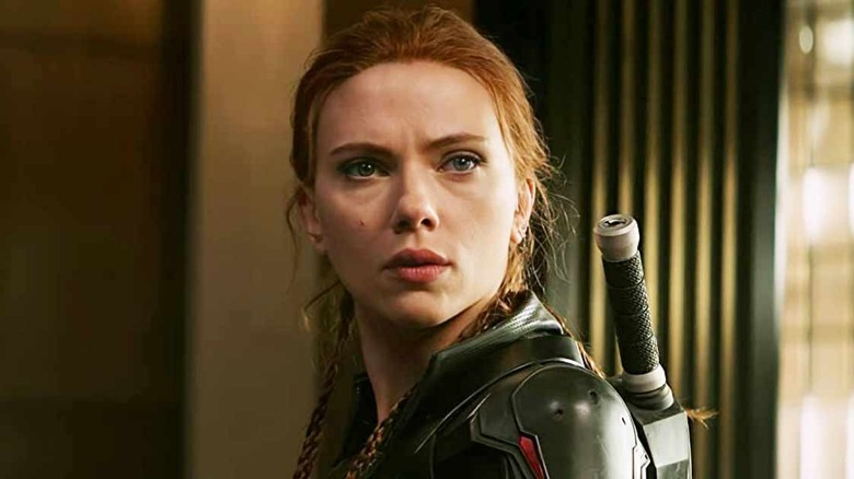 Black Widow looks upset