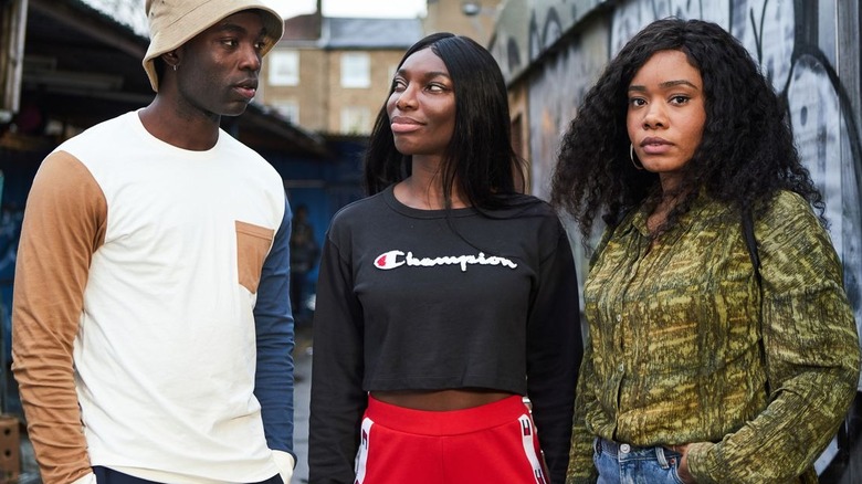 Kwame, Arabella, and Terry hanging out