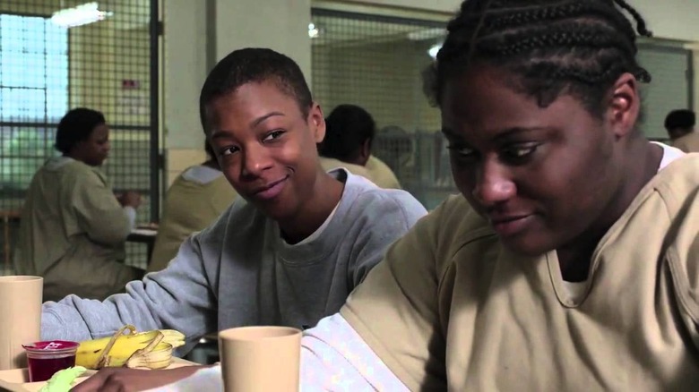 Poussey and Taystee smiling