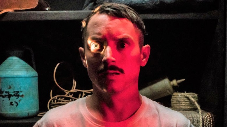 Elijah Wood scared caught in red light