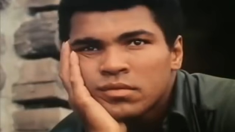 Muhammad Ali staring