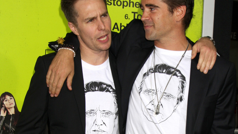 Colin Farrell and Sam Rockwell at the "Seven Pyschopaths" premiere