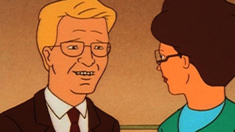 Dr. Robert Vayzosa speaking to Peggy Hill