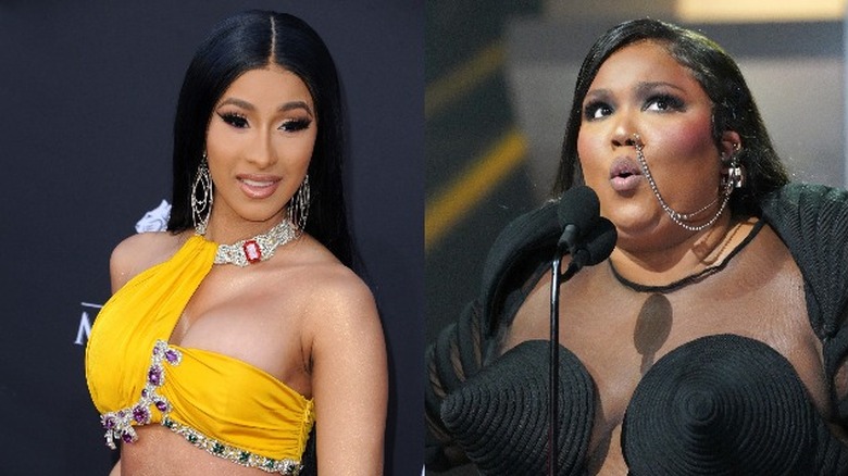 Cardi B (left) and Lizzo (right)