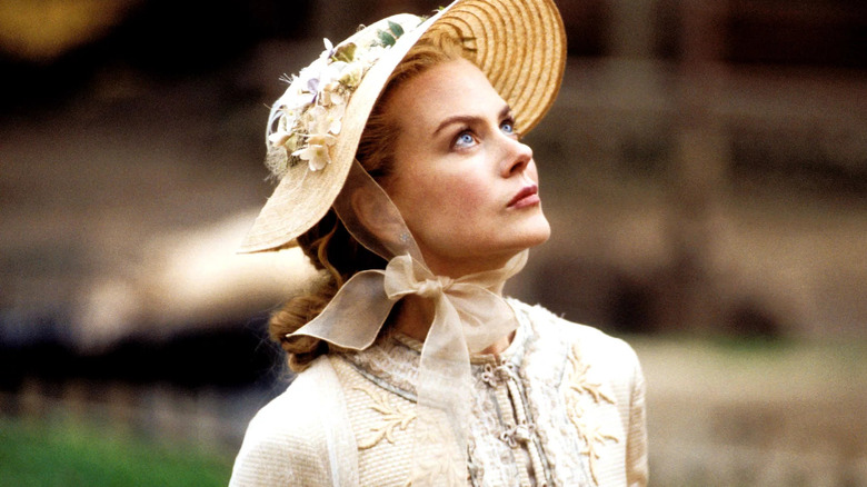 Nicole Kidman looking up wistfully