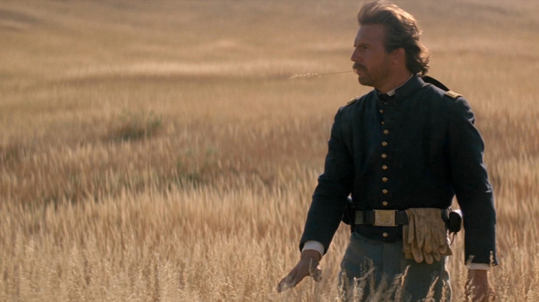 Kevin Costner walks on plains