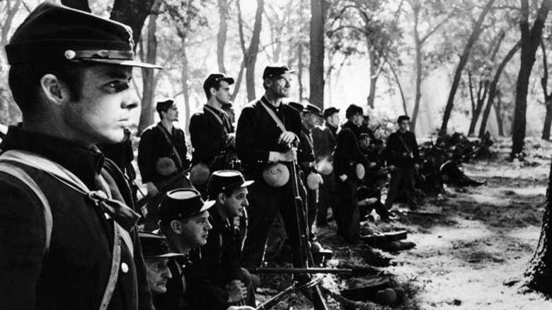 Union troops preparing for battle