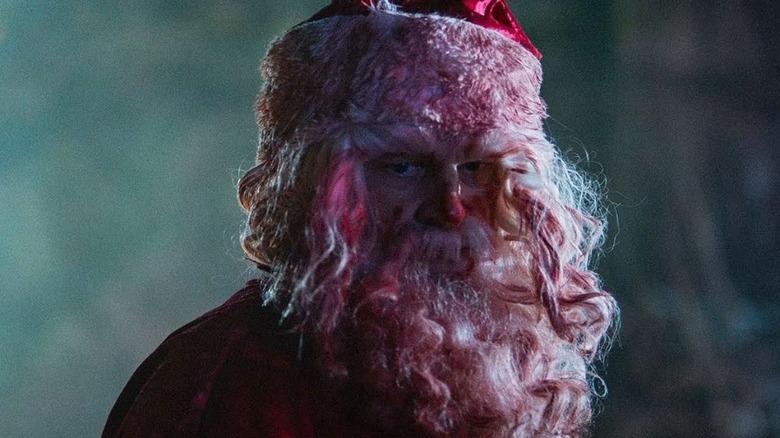 Robot Santa gets covered in blood