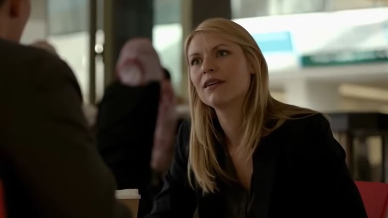 Carrie Mathison talking