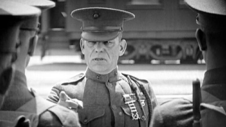 Sergeant O'Hara talking in uniform