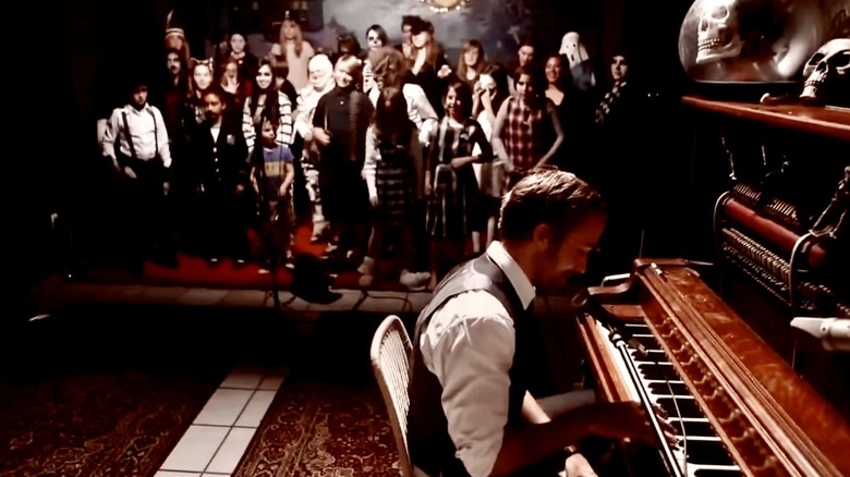 Ryan Gosling playing piano