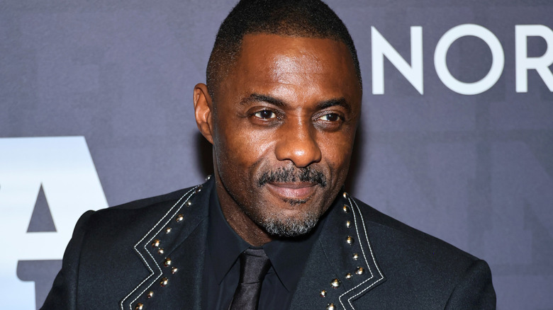 Idris Elba smiling