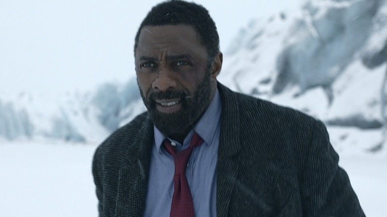 Idris Elba in the snow