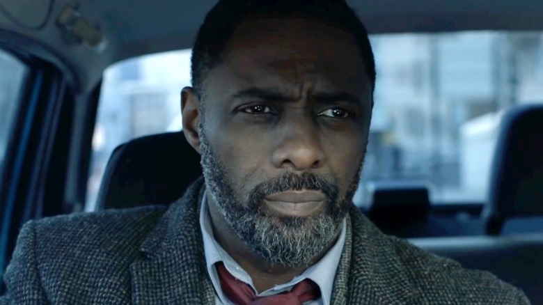 Idris Elba in car