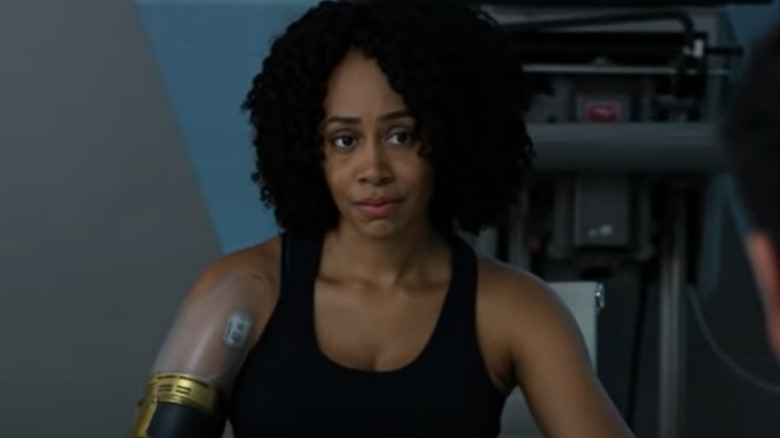 Misty Knight with bionic arm