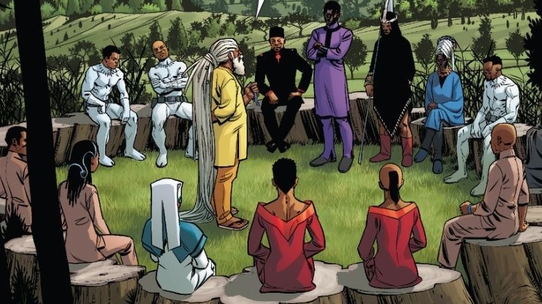 Meeting of Wakandan leaders