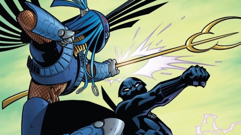 Midnight Angel fighting Black Panther