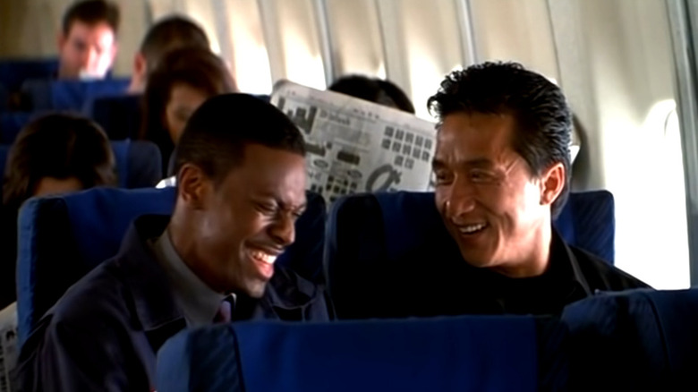 Chris Tucker and Jackie Chan breaking character