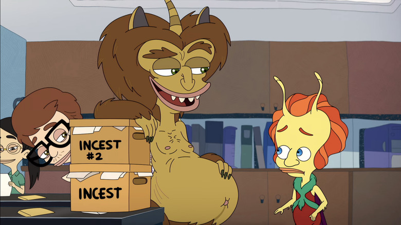 Flanny (Chris O'Dowd), Maury (Nick Kroll), and Andrew (John Mulaney) on "Big Mouth"