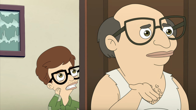 Andrew (John Mulaney) and Marty (Richard Kind) on "Big Mouth"