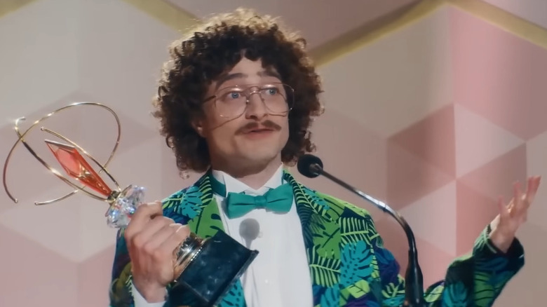 Daniel Radcliffe as Weird Al accepting award