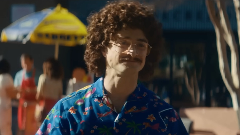 Daniel Radcliffe as Weird Al smiling