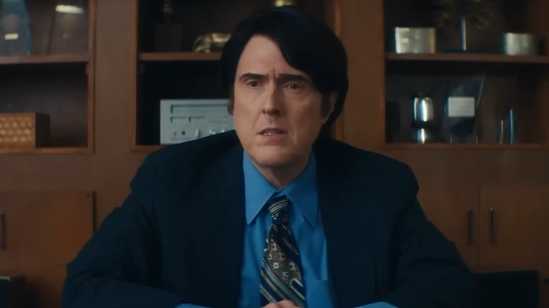 The real Al Yankovic looking stern in Weird biopic