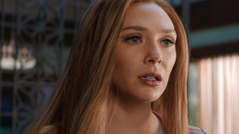 Wanda Maximoff looking concerned