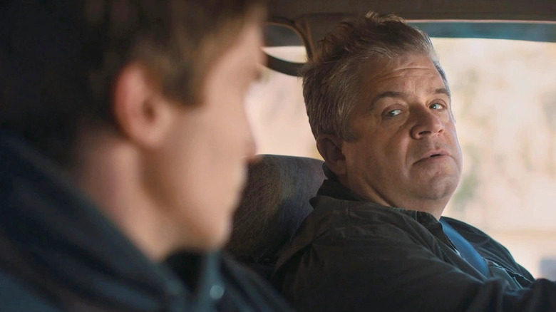 Patton Oswalt looks over his shoulder