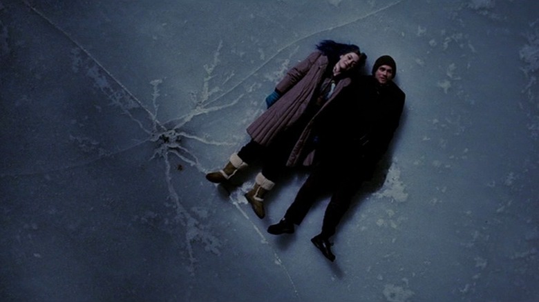 Clementine and Joel lying on the ice in "Eternal Sunshine of the Spotless Mind"