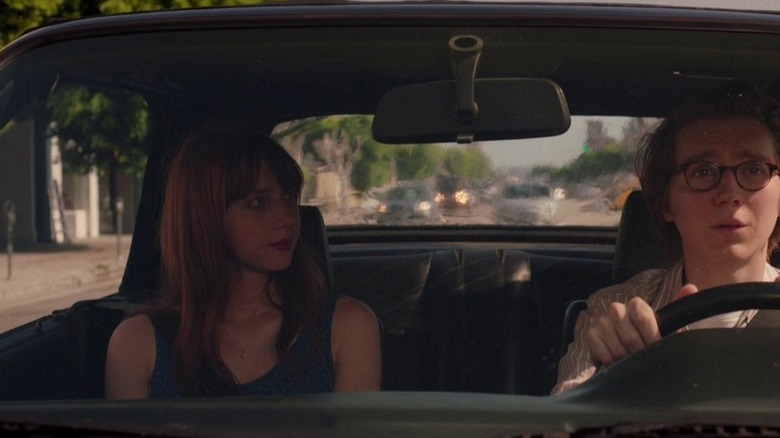 Ruby and Calvin driving in "Ruby Sparks"