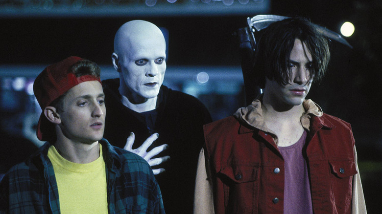 Death stands behind Bill and Ted in "Bill & Ted's Bogus Journey" (1991)