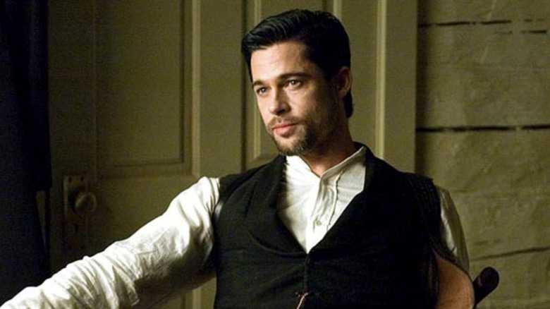 Jesse James sits in "The Assassination of Jesse James by the Coward Robert Ford" (2007)