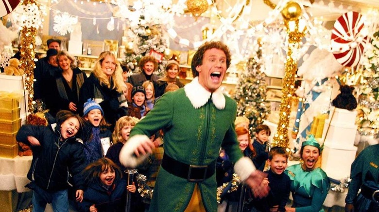 Buddy the Elf with screaming kids