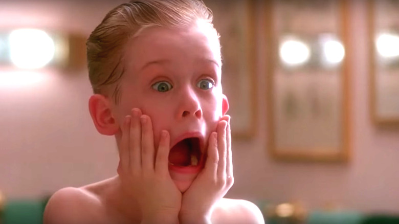 Kevin in Home Alone screaming