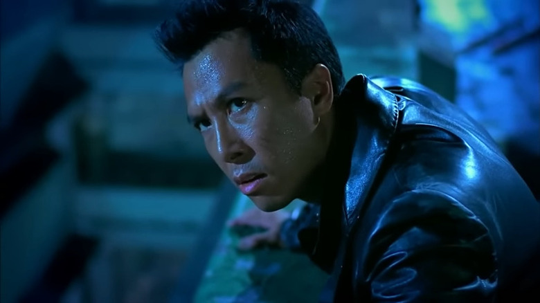 Donnie Yen looking up