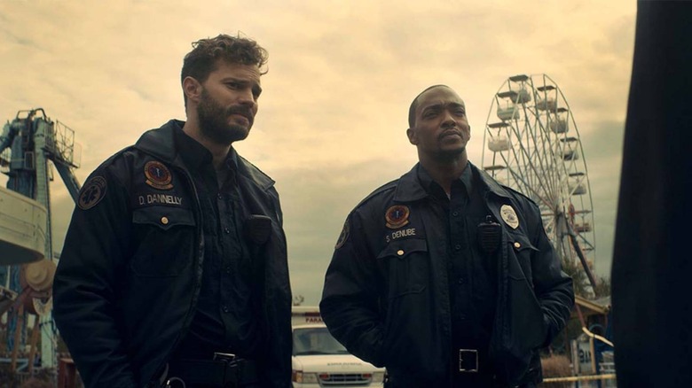 Jamie Dornan & Anthony Mackie worry