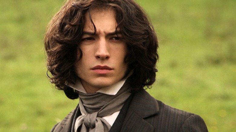 Ezra Miller wearing period attire