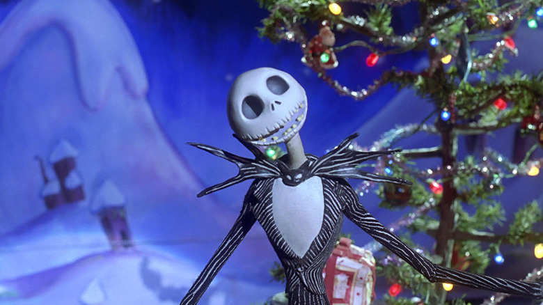 Jack Skellington presenting