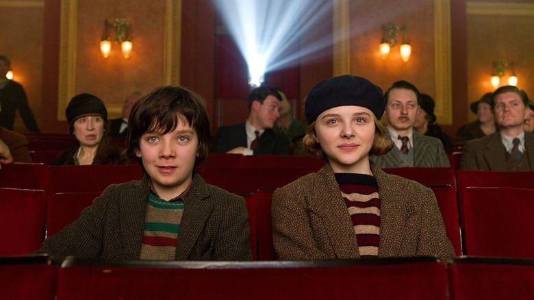 Butterfield and Moretz in "Hugo"