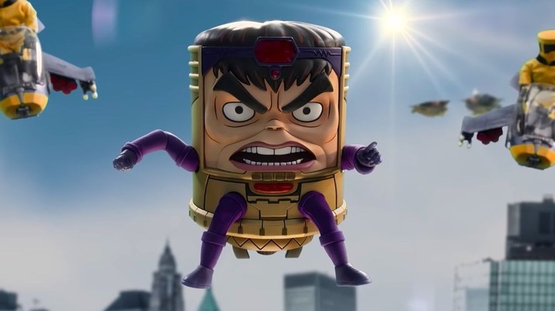 M.O.D.O.K. being chased