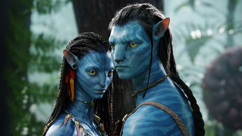 Jake and Neytiri in the jungle