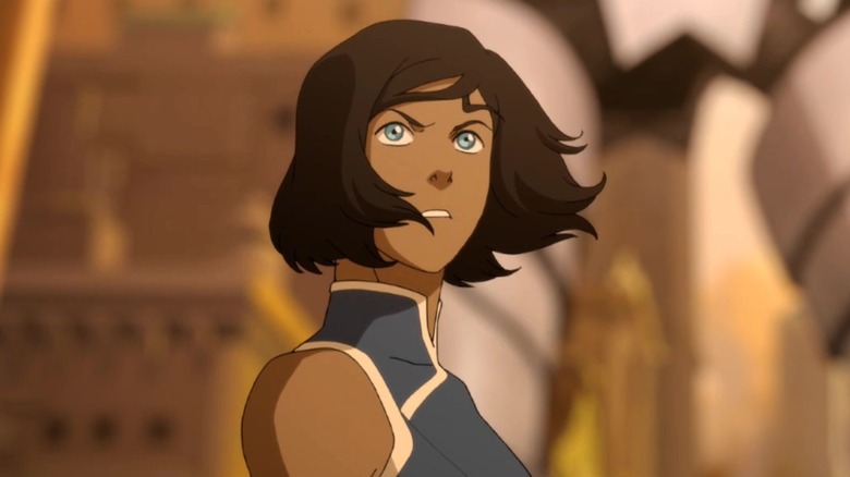 Korra going into battle