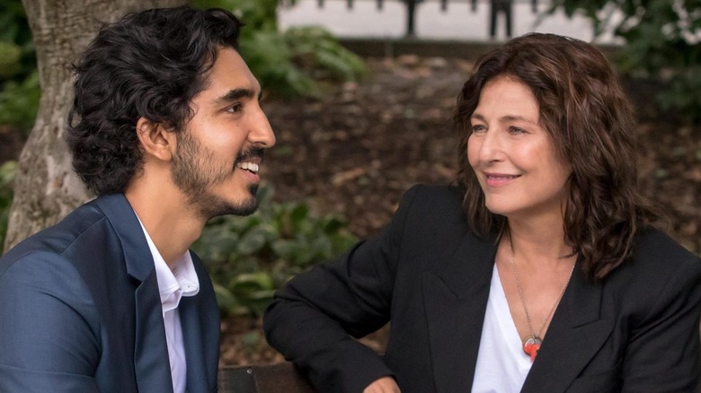 Dev Patel and Catherine Keener talking